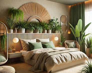 Bohemian Cozy Bedroom in Lucknow