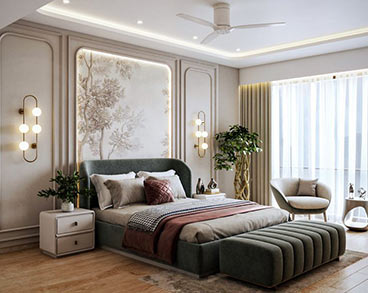 Contemporary Chic Bedroom in Lucknow