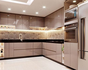 L Shaped Kitchen in Lucknow